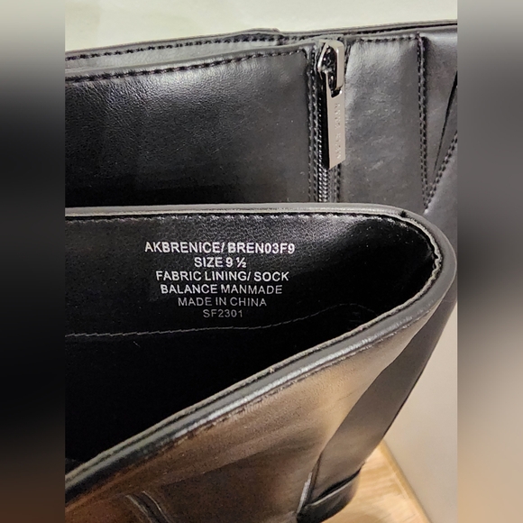 Anne klein brenice womens pointed toe zipper side closure thigh heel size 9.5 - Picture 12 of 12